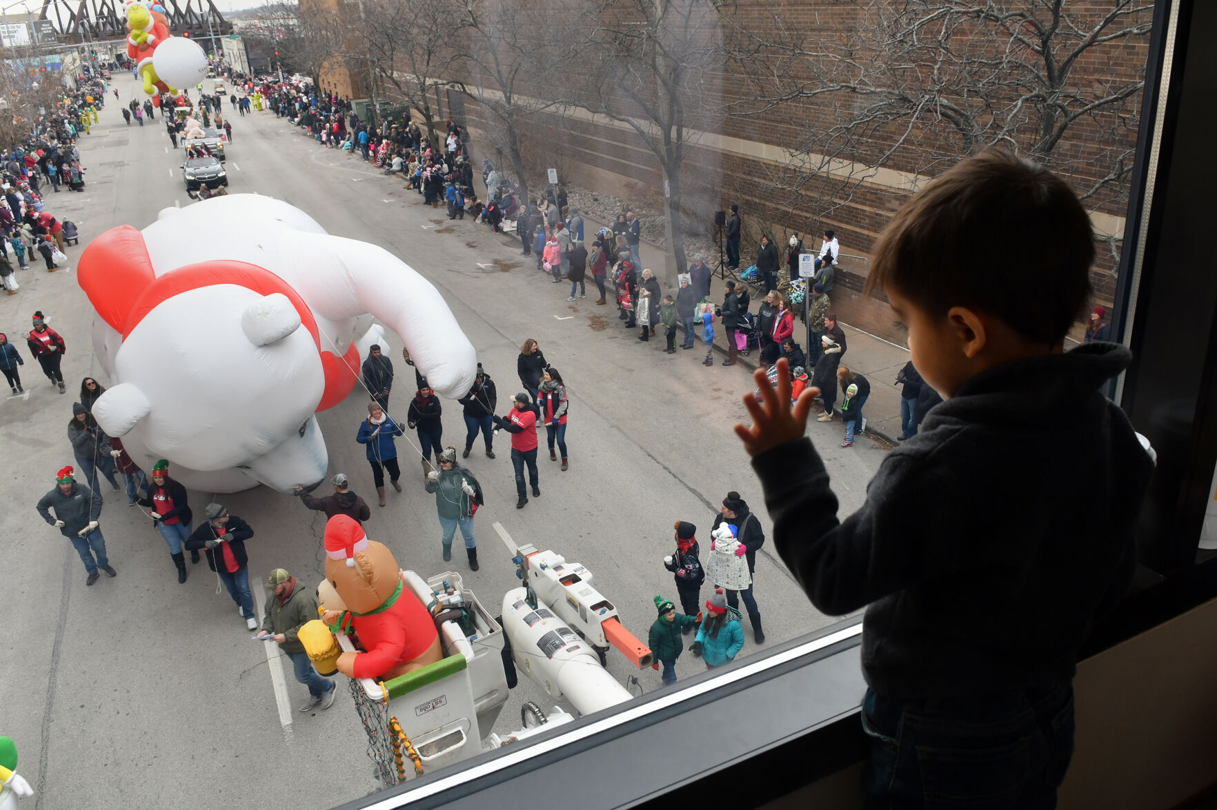 The 27th annual Holiday Parade in downtown Davenport.